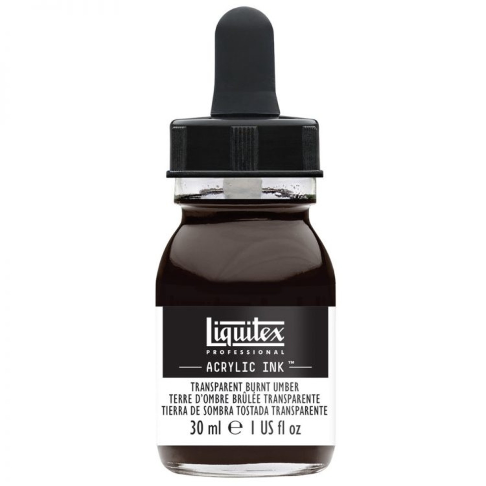 LIQUITEX LIQUITEX ACRYLIC INK 30ML TRANSPARENT BURNT UMBER