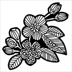 THE CRAFTERS WORKSHOP STENCIL 6X6 TCW983S MINI APPLE BLOSSOM