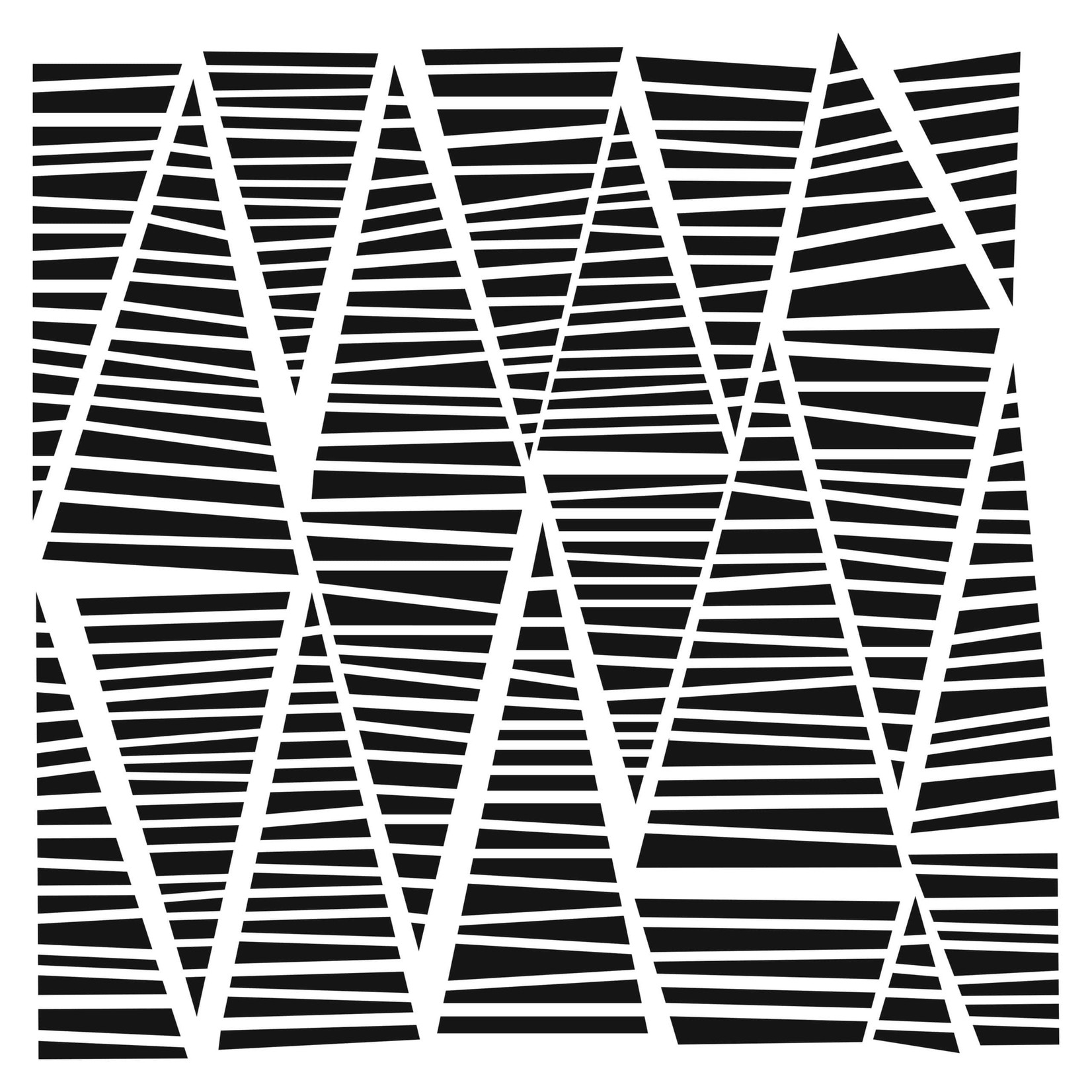 THE CRAFTERS WORKSHOP STENCIL 6X6 TCW986S MINI STRIPED TRIANGLES