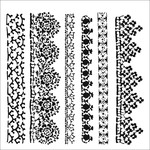 THE CRAFTERS WORKSHOP STENCIL 6X6 TCW999S MINI CROCHET LACE