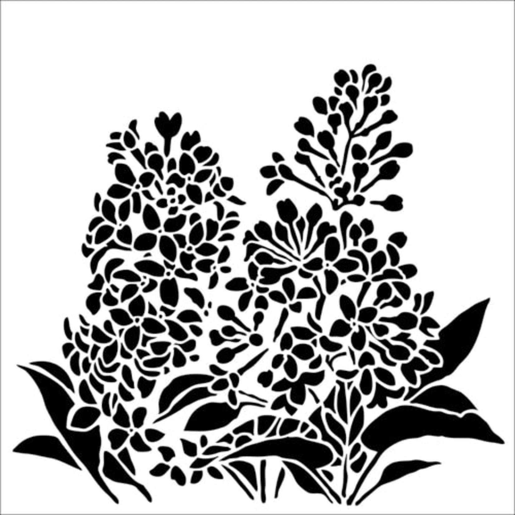 THE CRAFTERS WORKSHOP STENCIL 6X6 TCW913S MINI LILACS