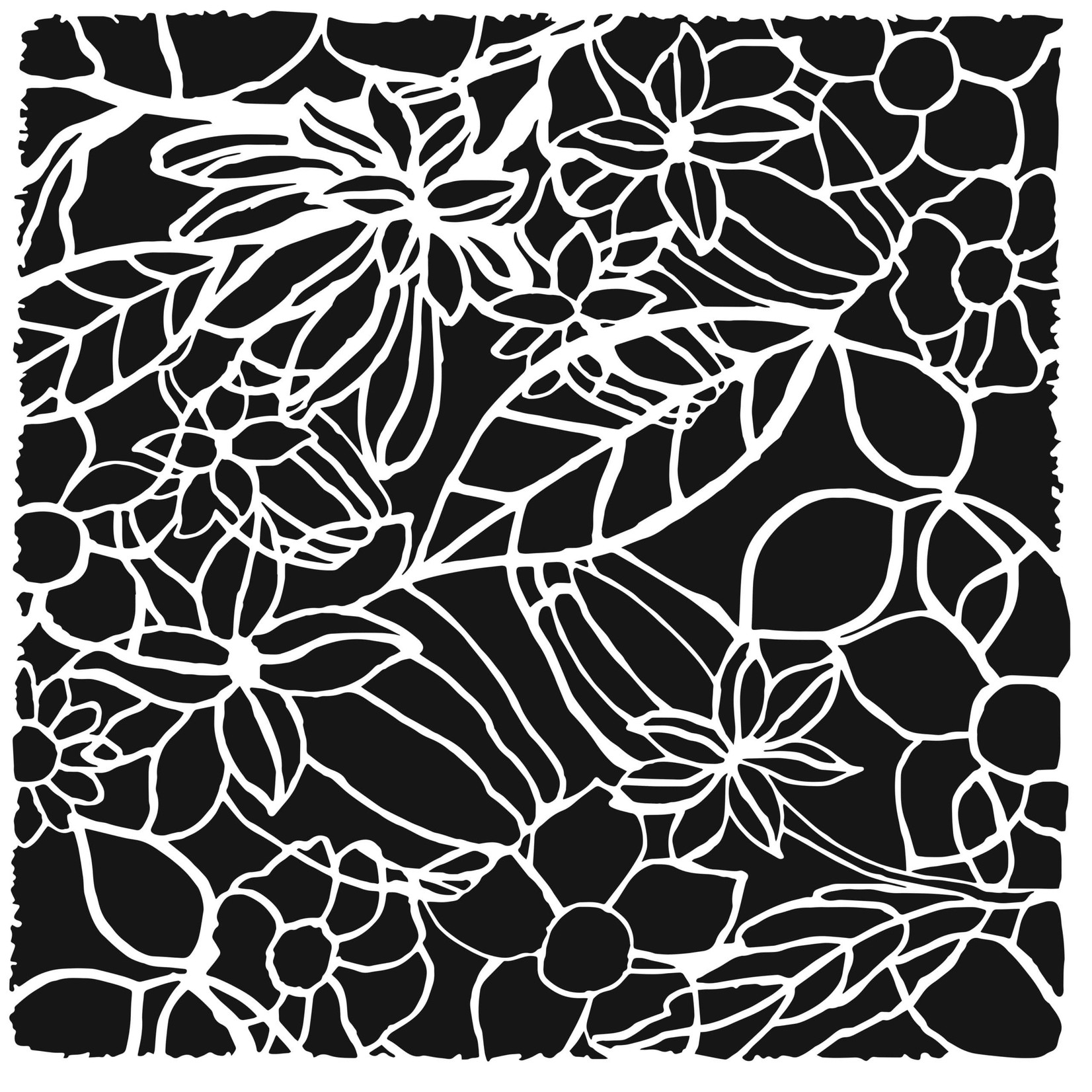 THE CRAFTERS WORKSHOP STENCIL 6X6 TCW971S MINI FRAMED GARDEN