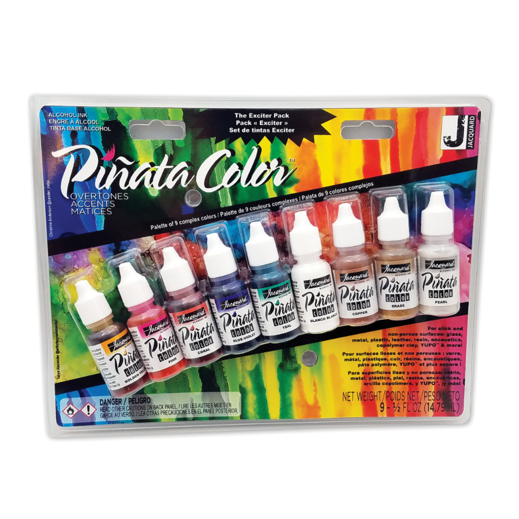 JACQUARD PINATA ALCOHOL INK 1/2 OZ OVERTONES/ACCENTS PACK