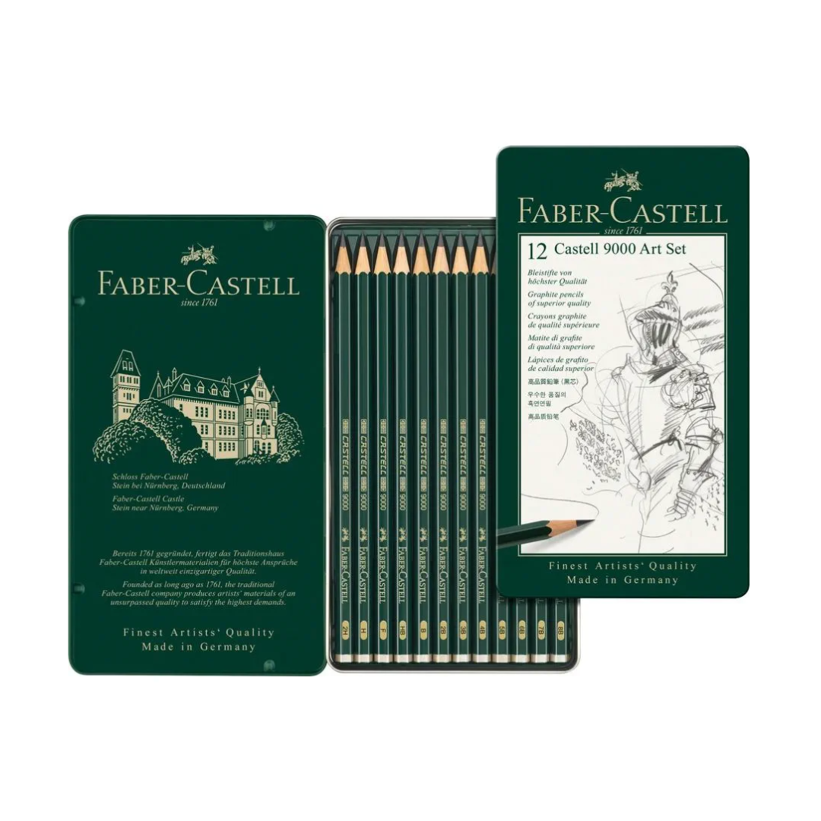 FABER CASTELL FABER CASTELL 9000 PENCILS ART SET/12