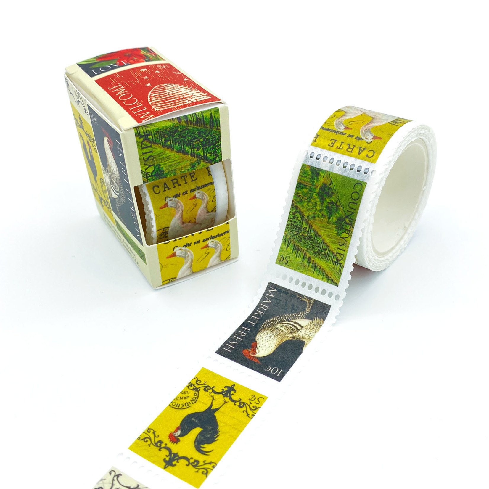 49 AND MARKET POSTAGE STAMP WASHI TAPE VINTAGE ARTISTRY COUNTRYSIDE