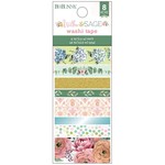 BOBUNNY WASHI TAPE 6YD 8/PK WILLOW & SAGE