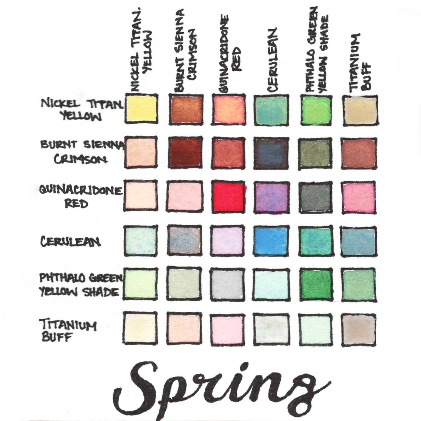 STONEGROUND WATERCOLOUR PALETTE SMALL SPRING