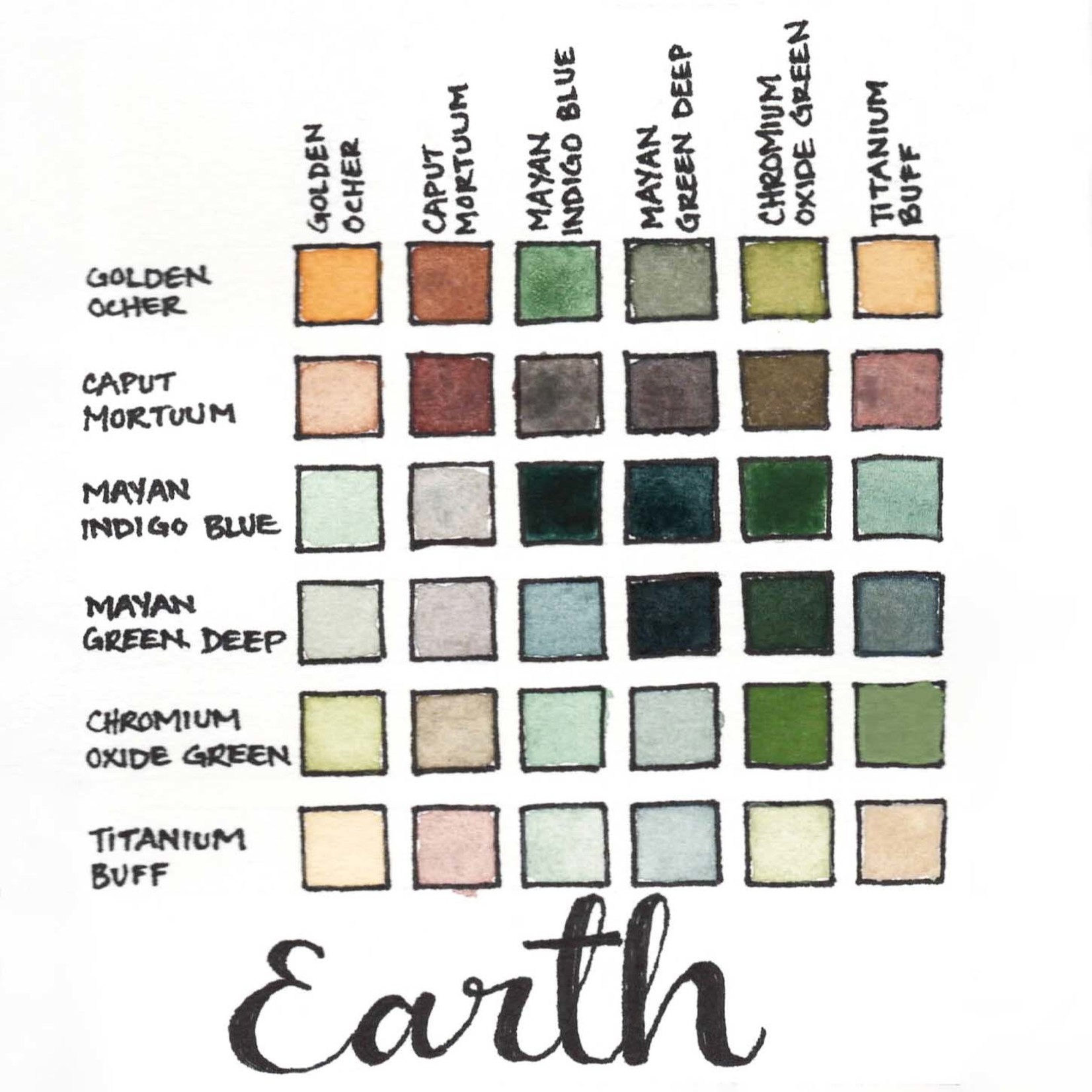 STONEGROUND WATERCOLOUR PALETTE SMALL EARTH