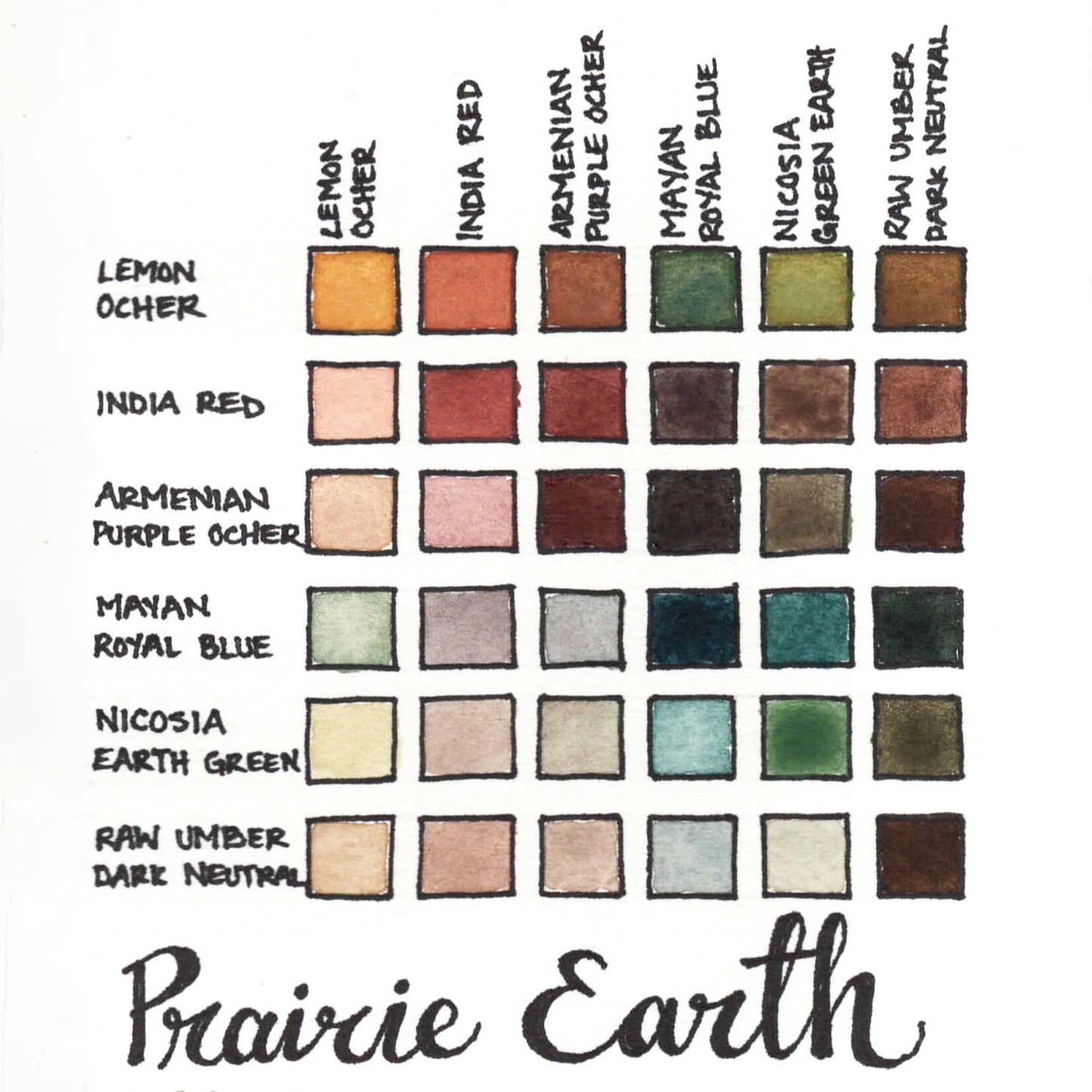 STONEGROUND STONEGROUND WATERCOLOUR PALETTE SMALL PRAIRIE EARTH