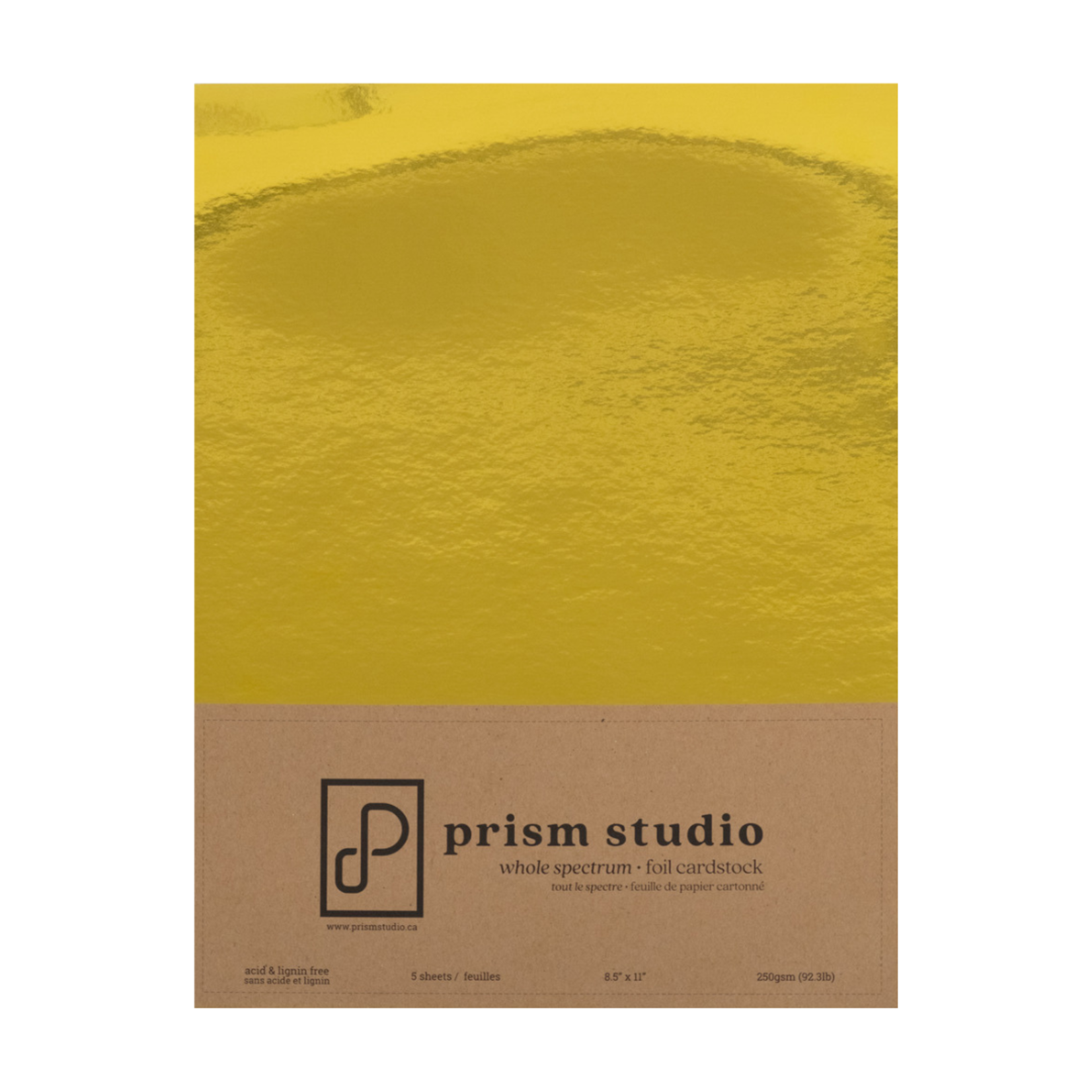 PRISM STUDIO PRISM STUDIO WHOLE SPECTRUM FOIL CARDSTOCK 8.5X11 PHARAOH