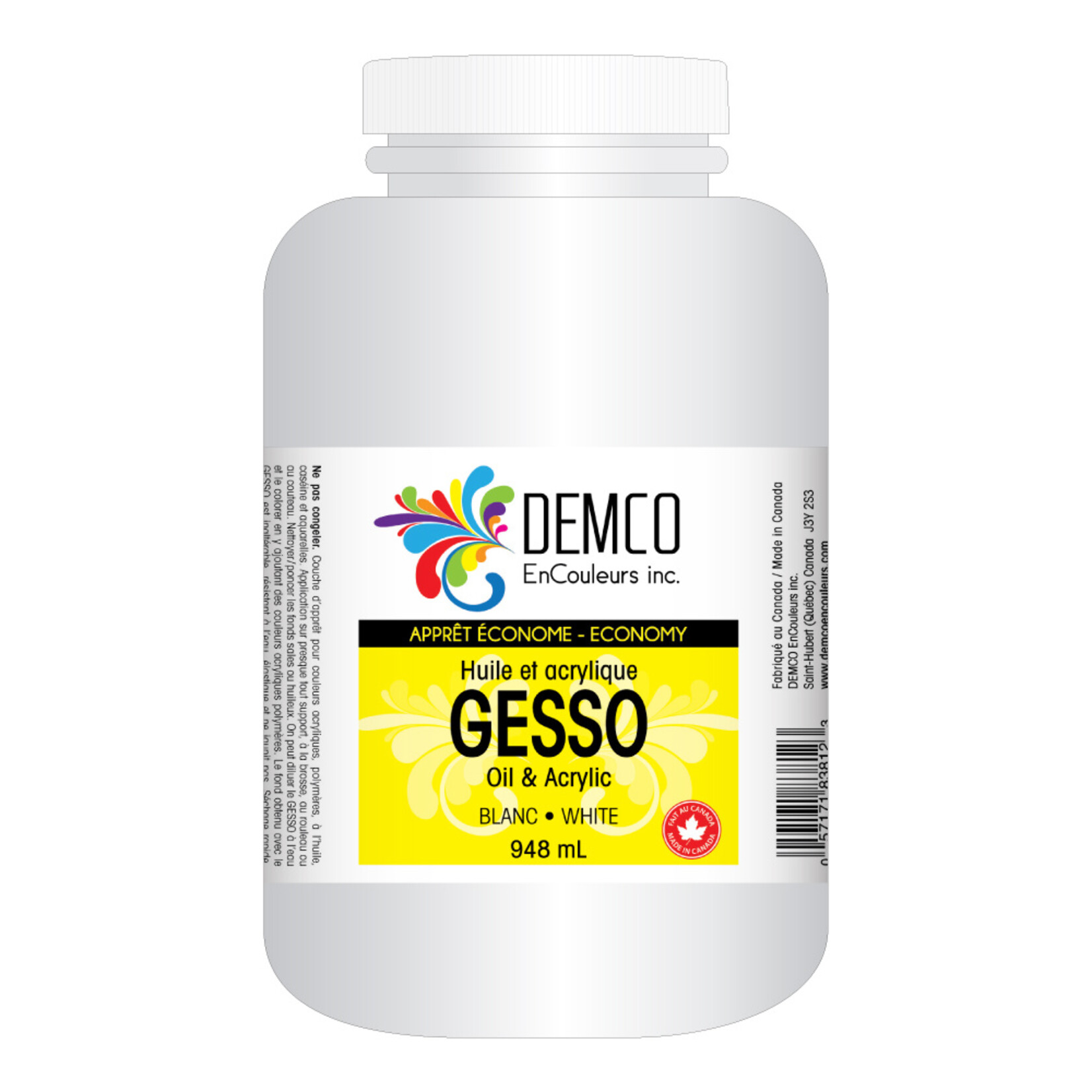 DEMCO ECONOMY GESSO 3.6L WHITE