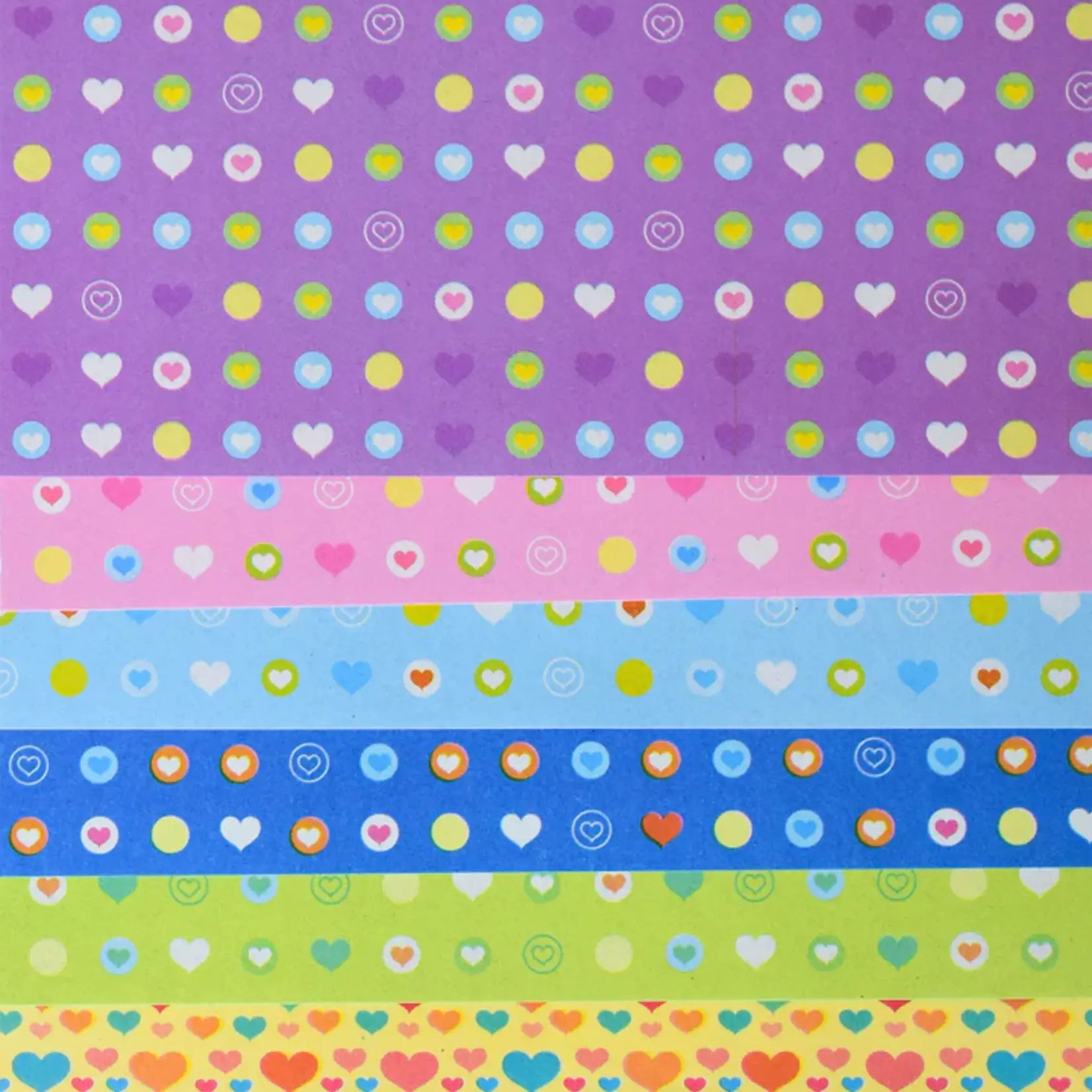 YASUTOMO YASUTOMO ORIGAMI PAPER 4 5/8" HEARTS 20/PK