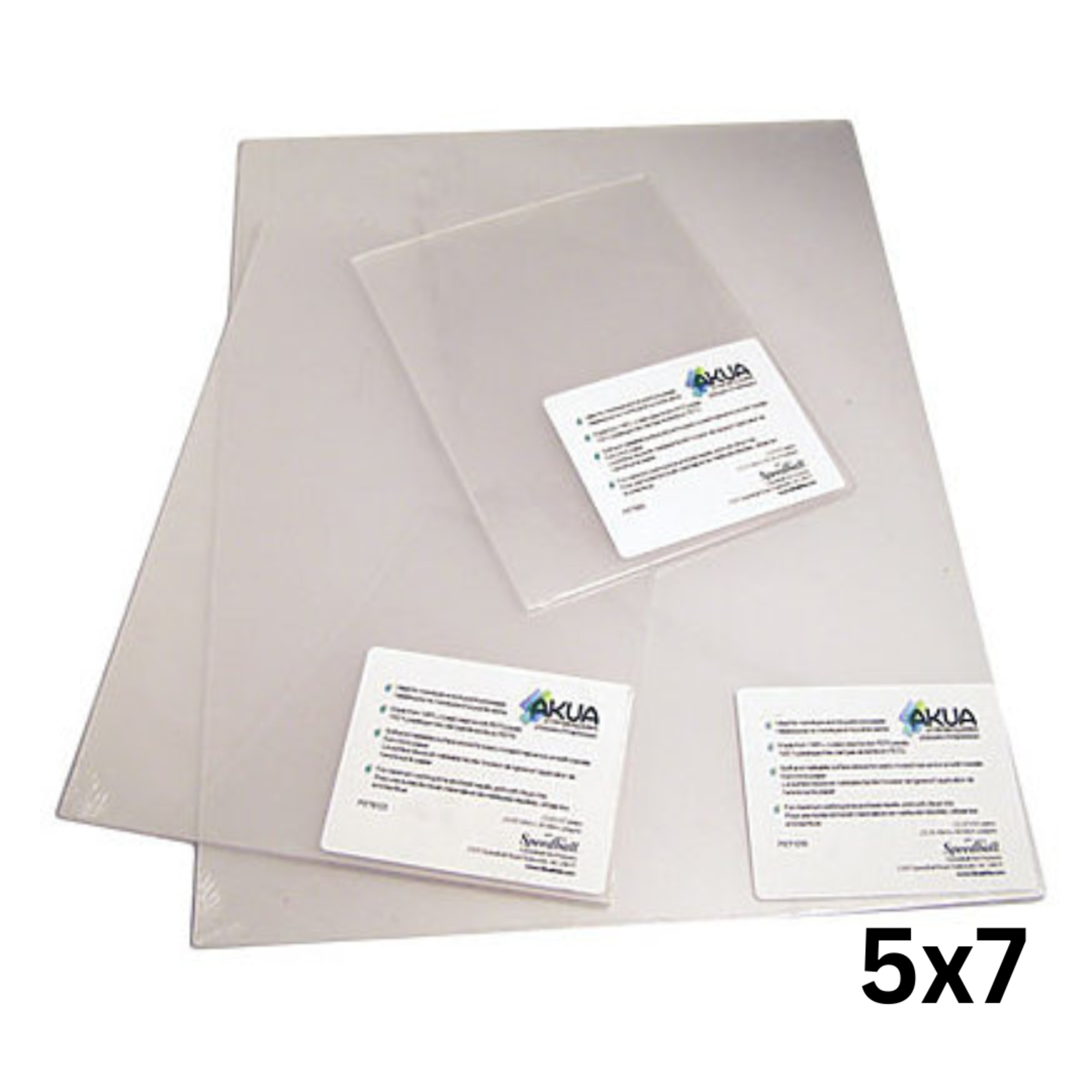 Akua Clear PETG Printmaking Plates — 8x12 Inch, Pack Of 24, For Monotype, Drypoint & Carborundum