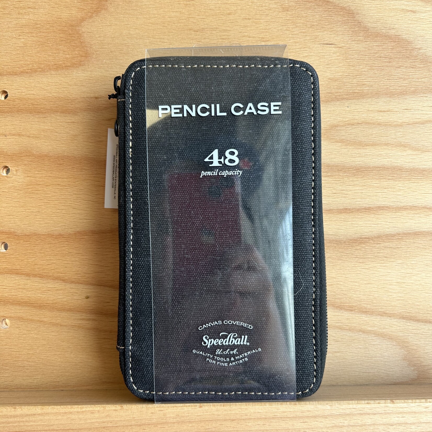 SPEEDBALL CANVAS PENCIL CASE/48 BLACK