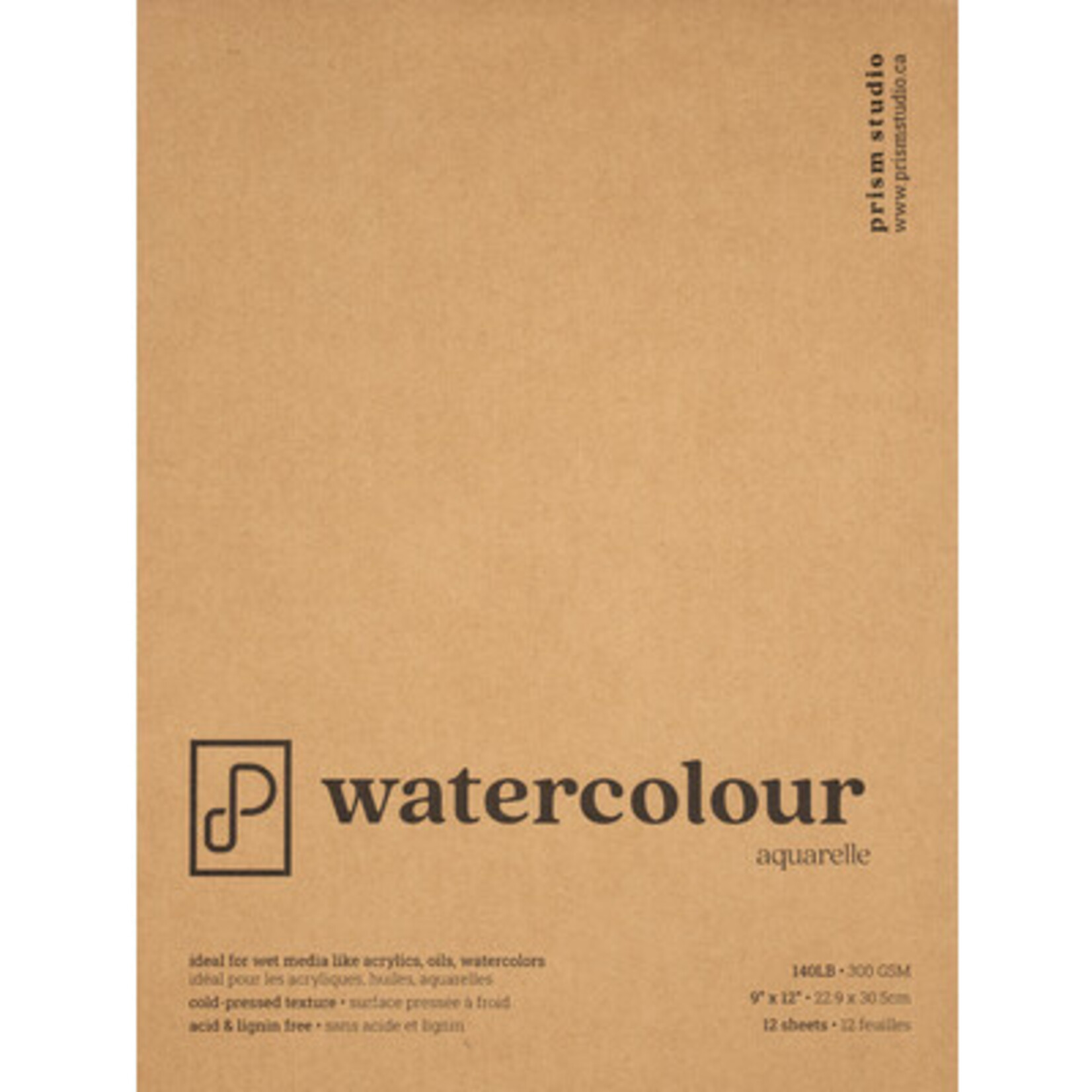PRISM STUDIO PRISM STUDIO WATERCOLOUR PAD 140LB 9X12