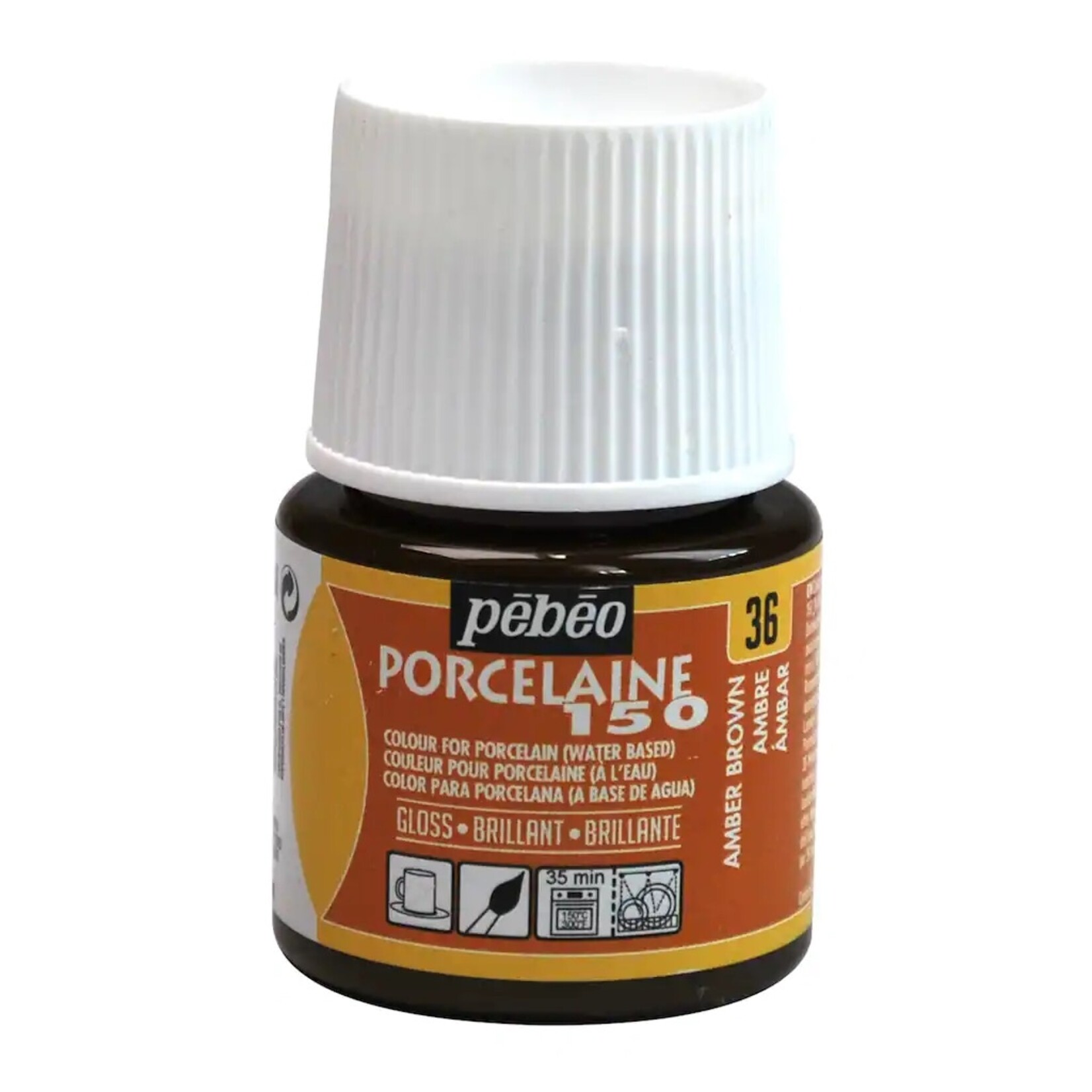 PEBEO PORCELAINE 45ML AMBER BROWN