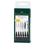 FABER CASTELL FABER CASTELL PITT ARTIST PEN BLACK SET/4 (0.1, 0.3, 0.5, 0.7)