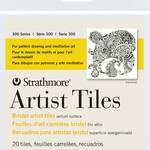 STRATHMORE STRATHMORE ARTIST TILES 4X4 300 SERIES BRISTOL VELLUM