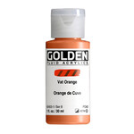 GOLDEN GOLDEN FLUID ACRYLIC 1OZ VAT ORANGE