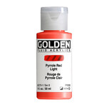 GOLDEN GOLDEN FLUID ACRYLIC 1OZ PYRROLE RED LIGHT