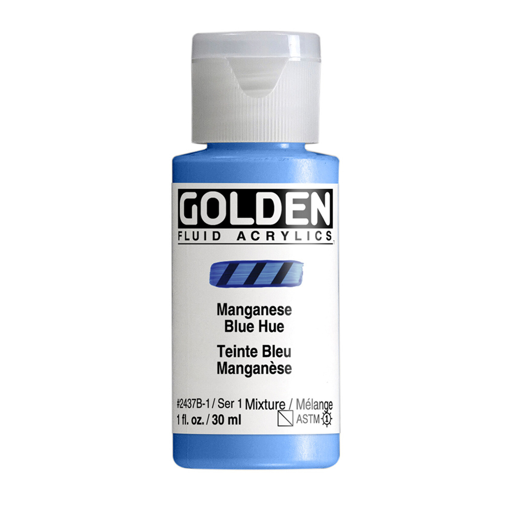 GOLDEN GOLDEN FLUID ACRYLIC 1OZ MANGANESE BLUE HUE