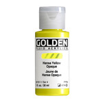 GOLDEN GOLDEN FLUID ACRYLIC 1OZ HANSA YELLOW OPAQUE