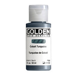 GOLDEN GOLDEN FLUID ACRYLIC 1OZ COBALT TURQUOISE