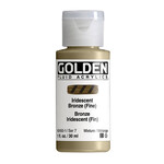 GOLDEN GOLDEN FLUID ACRYLIC IRIDESCENT BRONZE (FINE) 1OZ