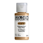 GOLDEN GOLDEN FLUID ACRYLIC IRIDESCENT GOLD DEEP (FINE) 1OZ