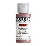 GOLDEN GOLDEN FLUID ACRYLIC TRANSPARENT RED IRON OXIDE 1OZ