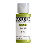 GOLDEN GOLDEN FLUID ACRYLIC GREEN GOLD 1OZ