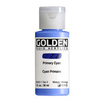 GOLDEN GOLDEN FLUID ACRYLIC PRIMARY CYAN 1OZ