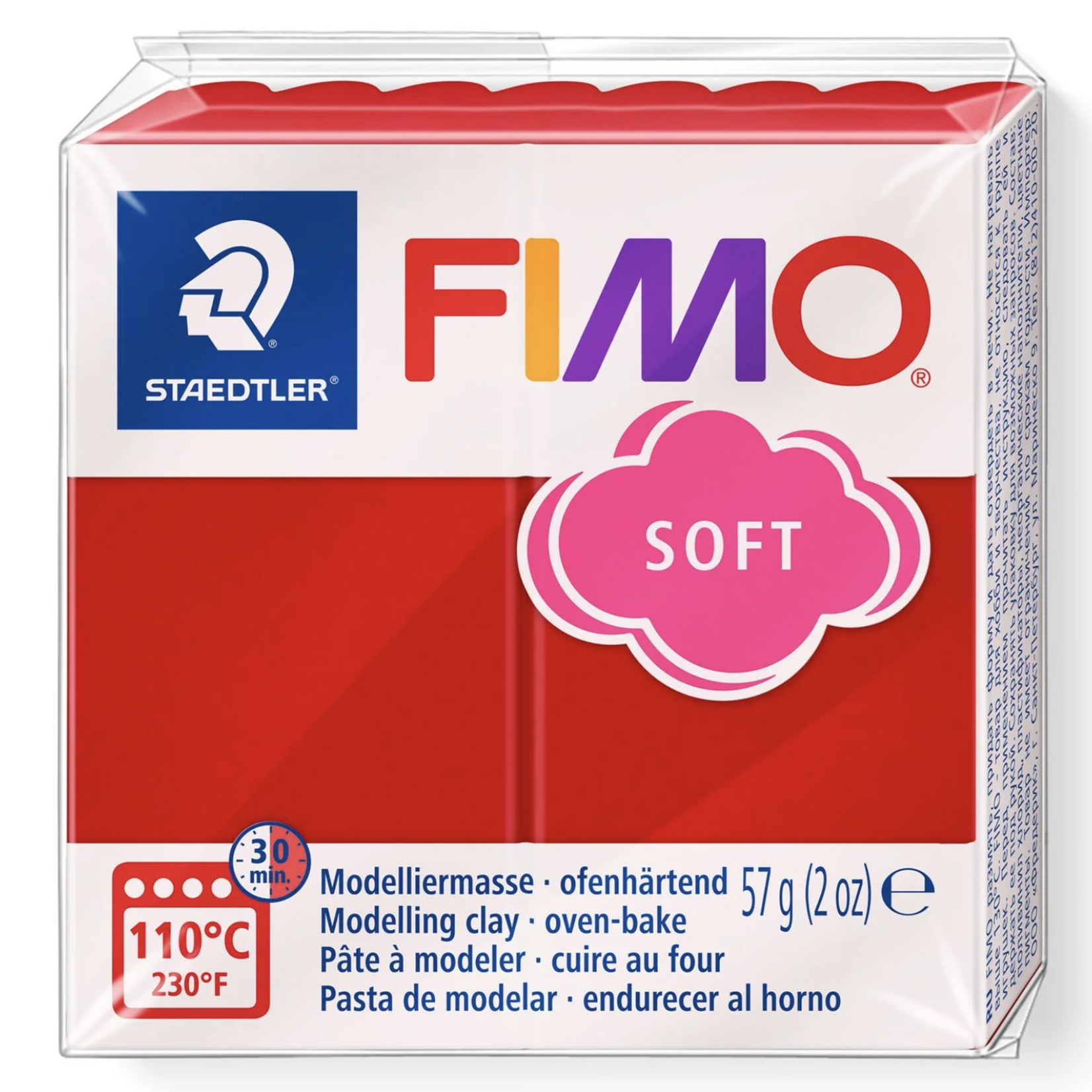 STAEDTLER FIMO SOFT 2P CHRISTMAS RED