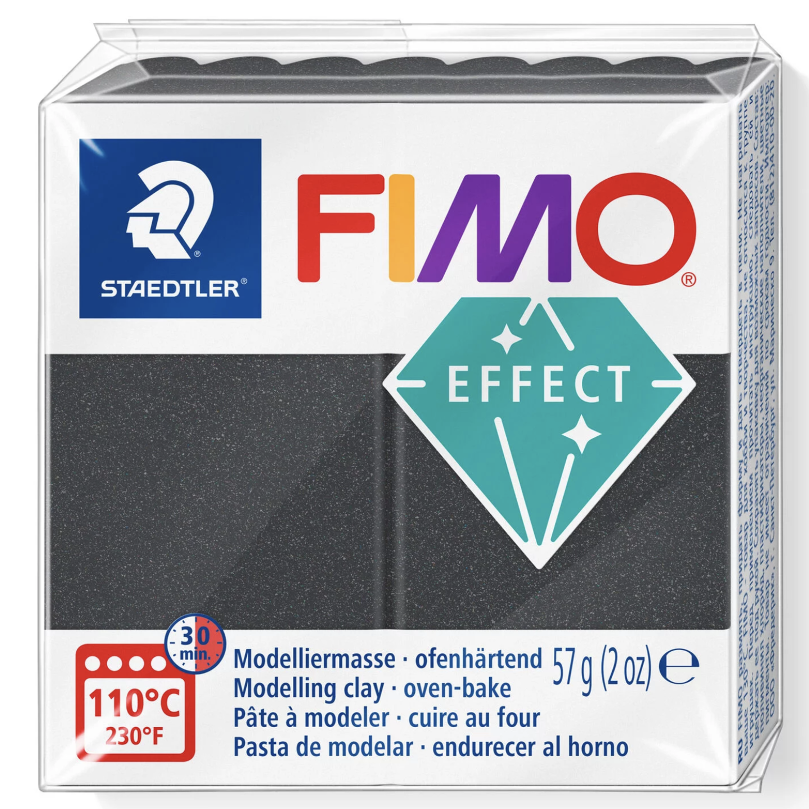 STAEDTLER FIMO EFFECT METALLIC 91 STEEL GREY