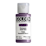 GOLDEN GOLDEN FLUID ACRYLIC PERMANENT VIOLET DARK 1OZ