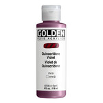 GOLDEN GOLDEN FLUID ACRYLIC QUINACRIDONE VIOLET 4OZ