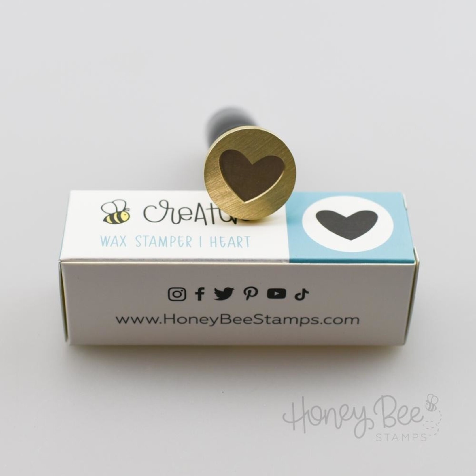 BEE CREATIVE WAX STAMPER HEART TBD