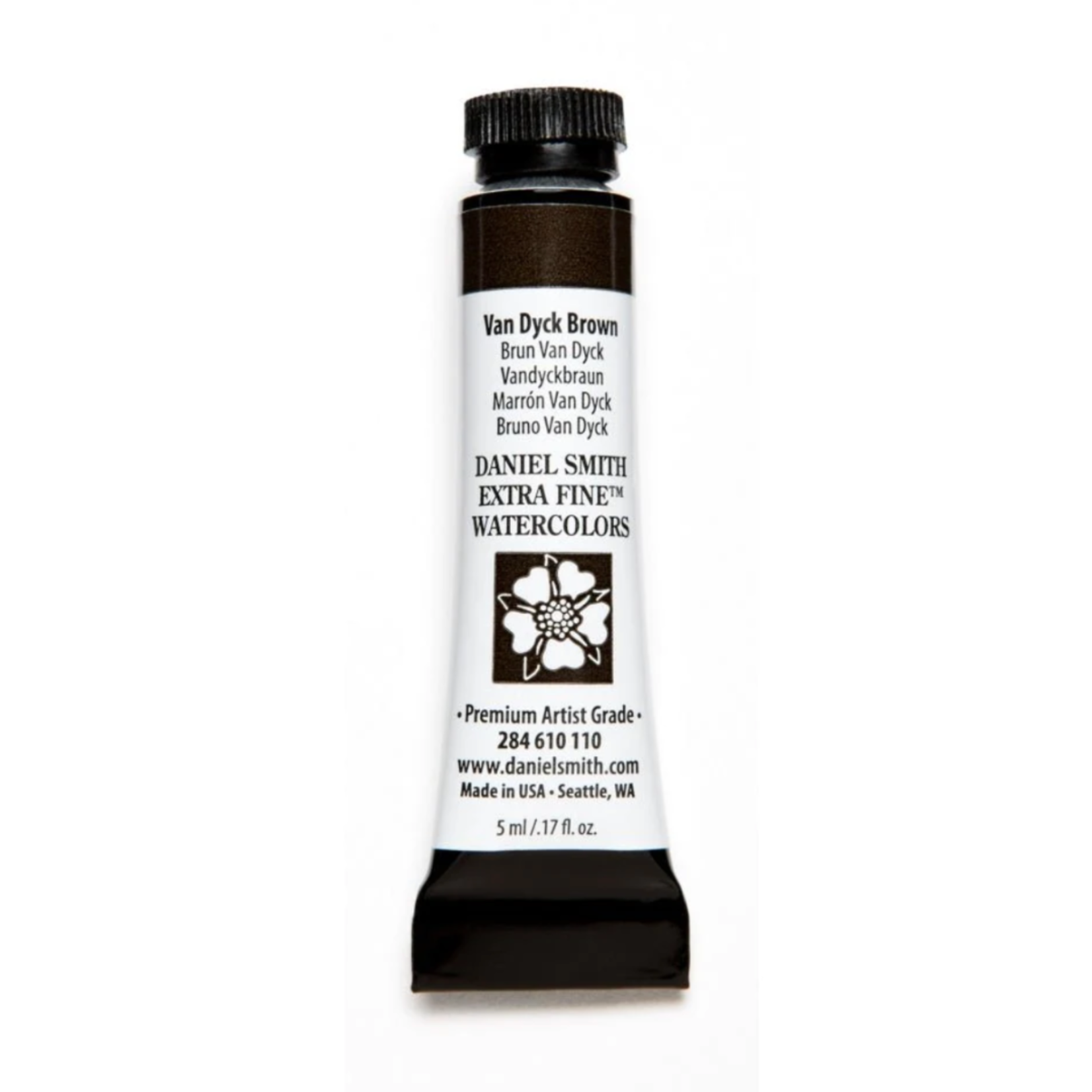 DANIEL SMITH WATERCOLOUR TUBE 5ML VAN DYCK BROWN