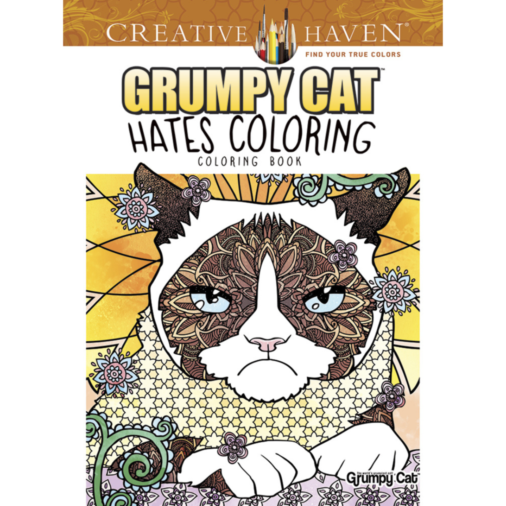 CREATIVE HAVEN COLOURING BOOK GRUMPY CAT HATES COLOURING