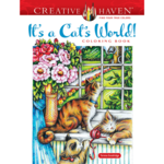 CREATIVE HAVEN COLOURING BOOK ITS A CATS WORLD