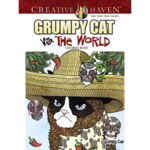 CREATIVE HAVEN COLOURING BOOK GRUMPY CAT VS THE WORLD