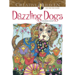 CREATIVE HAVEN COLOURING BOOK DAZZLING DOGS