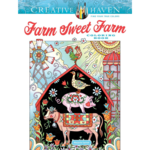 CREATIVE HAVEN COLOURING BOOK FARM SWEET FARM