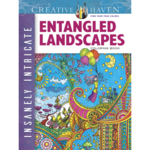 CREATIVE HAVEN COLOURING BOOK ENTANGLED LANDSCAPES