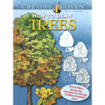 CREATIVE HAVEN COLOURING BOOK HOW TO DRAW TREES