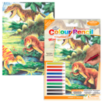 MINI COLOUR BY NUMBERS DINOSAURS