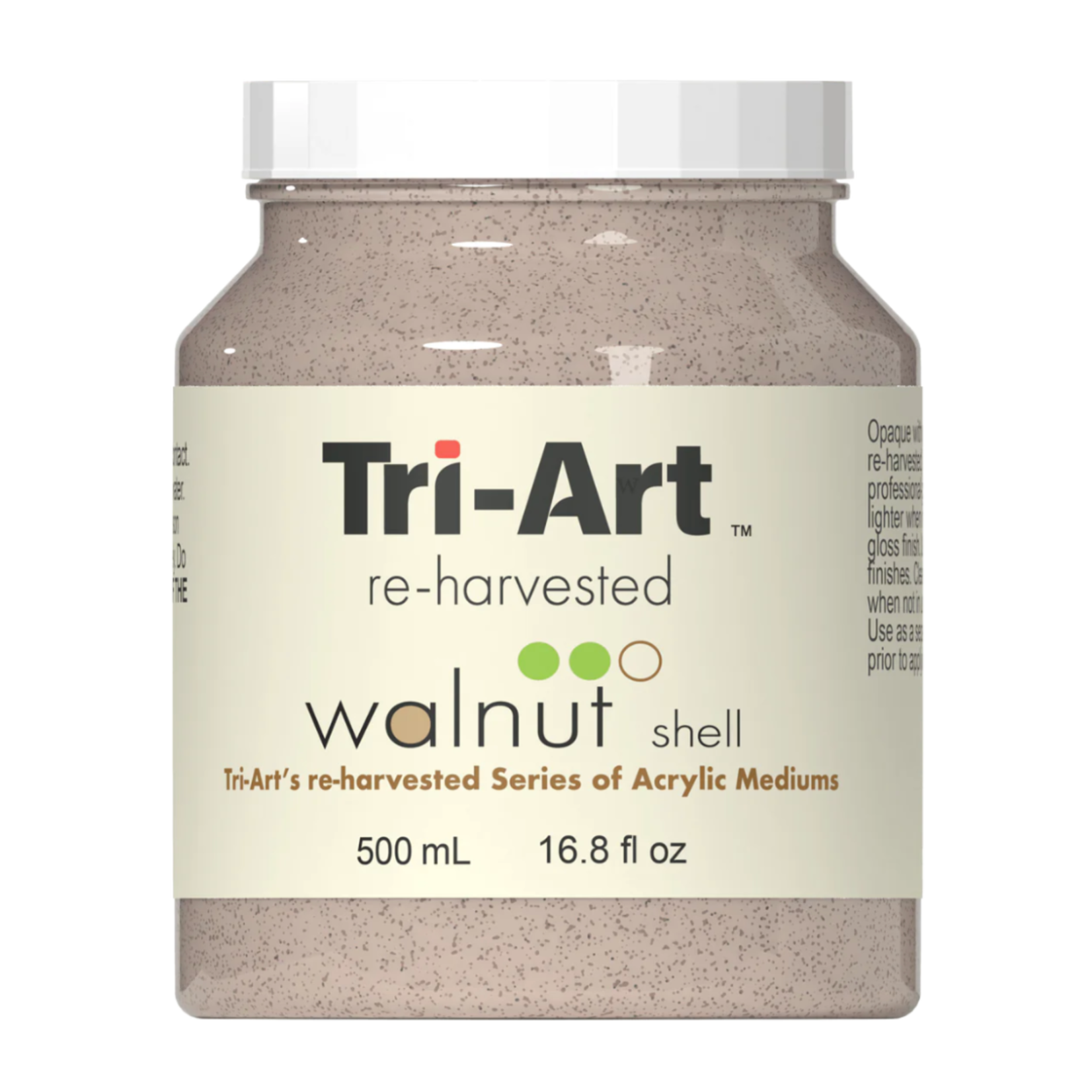 TRI ART TRI-ART ACRYLIC MEDIUM RE-HARVESTED WALNUT SHELL 500ML