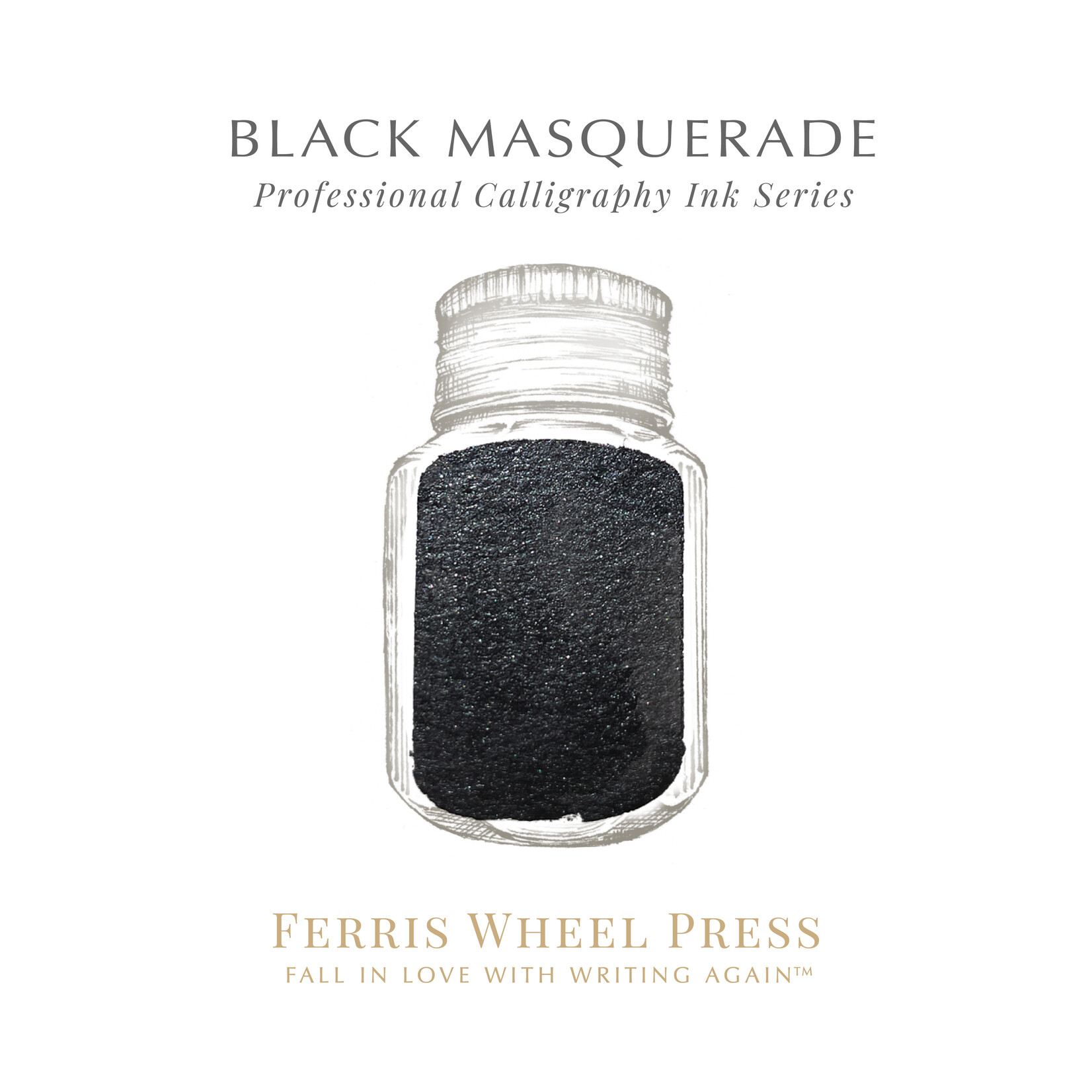 FERRIS WHEEL FERRIS WHEEL PRESS CALLIGRAPHY INK 28ML BLACK MASQUERADE