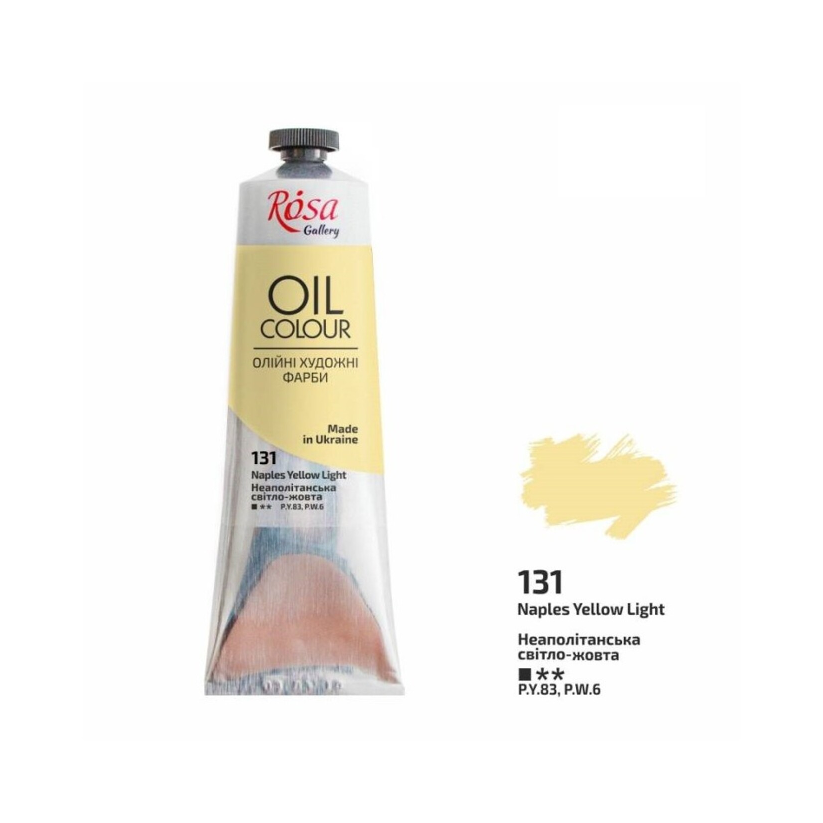 ROSA GALLERY OIL 100ML NAPLES YELLOW LIGHT #131