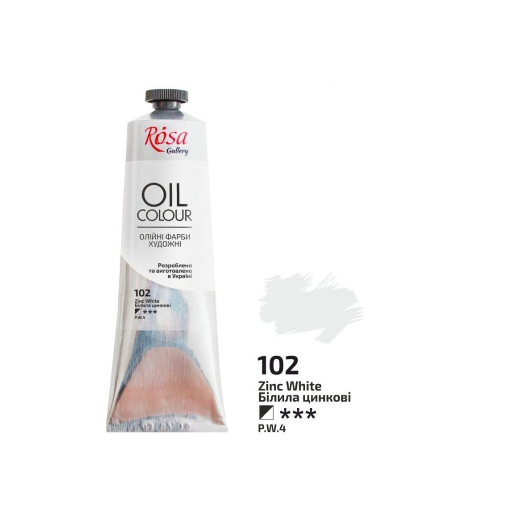 ROSA GALLERY OIL 100ML ZINC WHITE #102